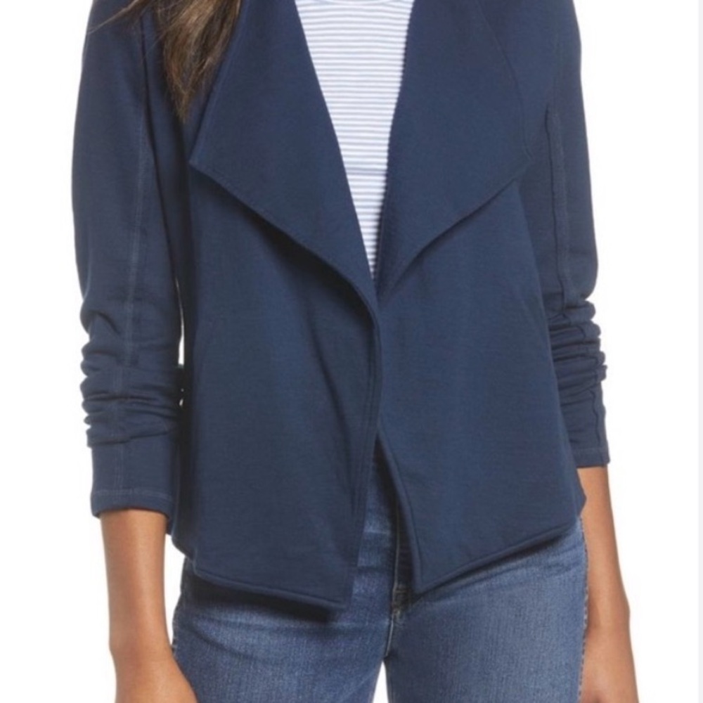 Caslon Women's Deep Blue Open Cardigan